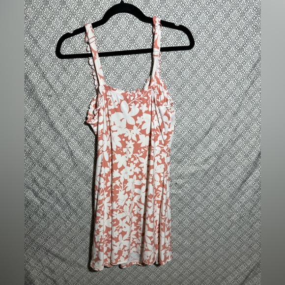 Peach Floral Dress - Picture 2 of 3